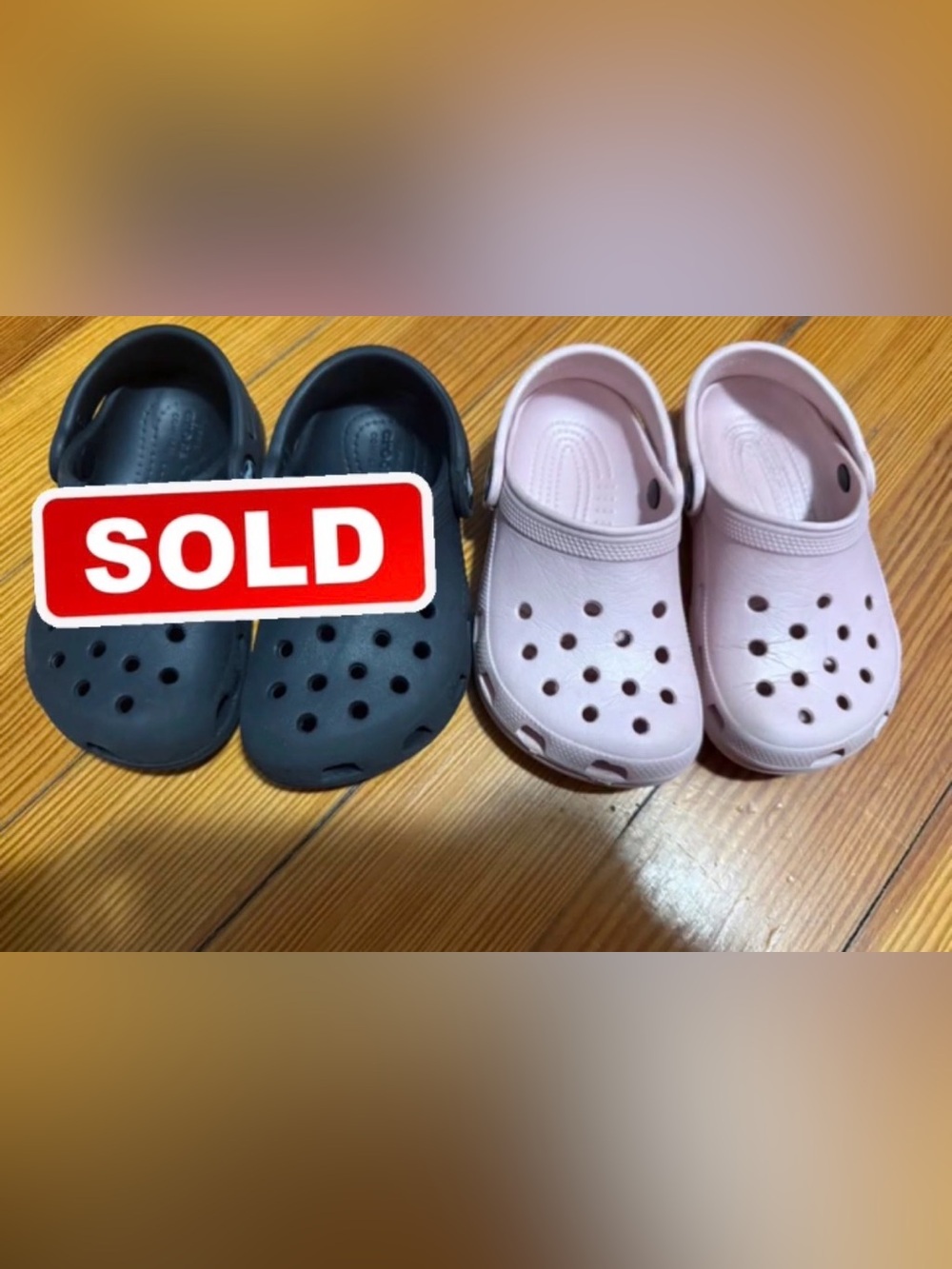 Pink crocs size 8/9